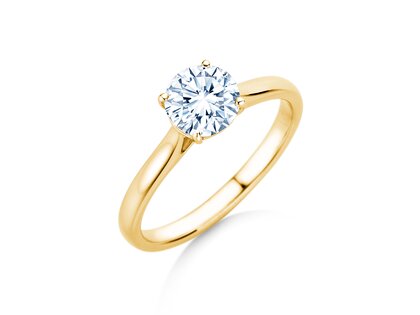 Verlobungsring Surprise in 9K Gelbgold mit Diamant 1,00ct H/SI