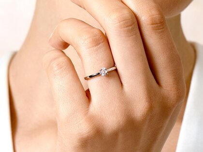 Verlobungsring Surprise in Silber 925/- mit Diamant 0,15ct G/SI