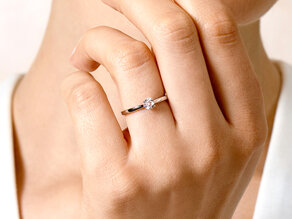 Verlobungsring Surprise in Silber 925/- mit Diamant 0,15ct G/SI