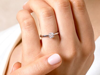 Verlobungsring Surprise in 18K Roségold mit Diamant 0,60ct G/SI