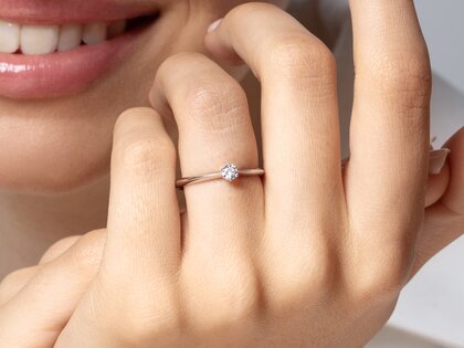 Verlobungsring The One in Silber 925/- mit Diamant 0,15ct G/IF