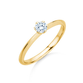 Verlobungsring The One in 14K Gelbgold mit Labordiamant 0,25ct E/VS