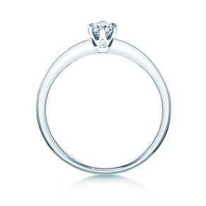 Verlobungsring The One in 14K Weißgold mit Diamant 0,25ct H/SI