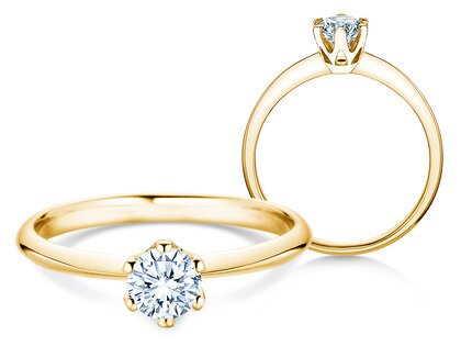 Verlobungsring The One in Gelbgold