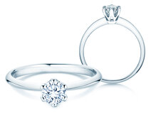 Verlobungsring The One in Platin 950/- mit Diamant 0,50ct G/SI