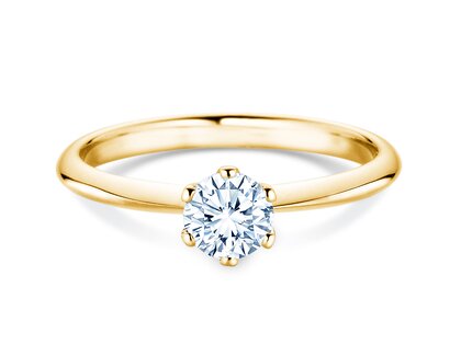 Verlobungsring The One in 18K Gelbgold mit Diamant 0,60ct G/IF