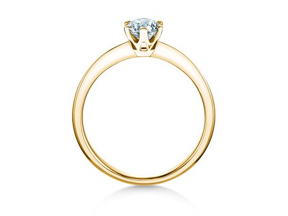 Verlobungsring The One in 18K Gelbgold mit Diamant 0,60ct G/IF