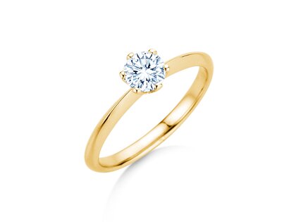 Verlobungsring The One in 18K Gelbgold mit Diamant 0,60ct G/IF