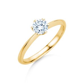 Verlobungsring The One in 18K Gelbgold mit Diamant 0,60ct G/IF