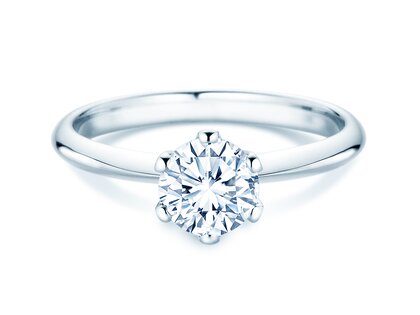 Verlobungsring The One in 9K Weißgold mit Labordiamant 1,00ct E/VS