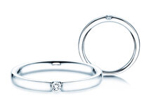 Verlobungsring Destiny in Silber 925/- mit Diamant 0,05ct G/SI