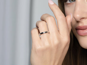 Verlobungsring Destiny in Silber 925/- mit Diamant 0,10ct H/SI