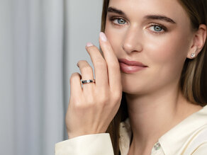 Verlobungsring Destiny in 14K Gelbgold mit Diamant 0,20ct H/SI