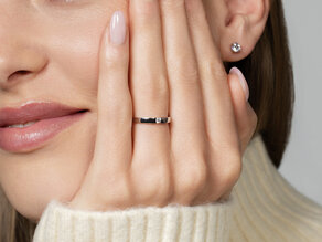 Verlobungsring Infinity Petite in 14K Roségold mit Diamant 0,06ct G/SI
