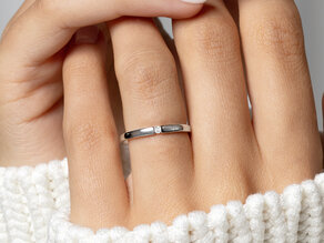 Verlobungsring Infinity Petite in 14K Gelbgold mit Diamant 0,03ct