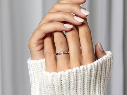 Verlobungsring Infinity Petite in 14K Gelbgold mit Diamant 0,03ct