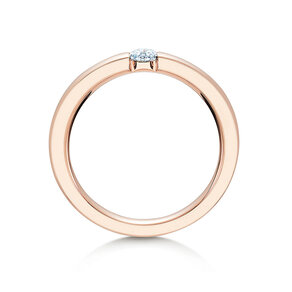 Verlobungsring Infinity in 18K Roségold mit Diamant 0,15ct G/SI
