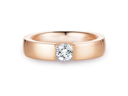 Verlobungsring Infinity in 18K Roségold mit Diamant 0,50ct G/SI
