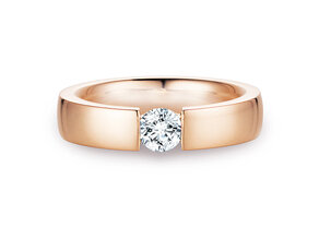 Verlobungsring Infinity in 18K Roségold mit Diamant 0,50ct G/SI