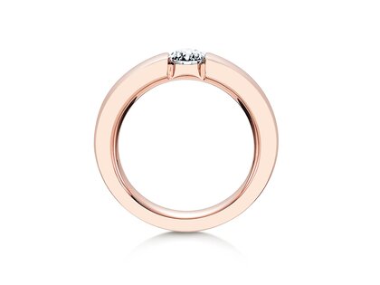 Verlobungsring Infinity in 18K Roségold mit Diamant 0,50ct G/SI