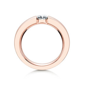 Verlobungsring Infinity in 18K Roségold mit Diamant 0,50ct G/SI