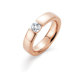 Verlobungsring Infinity in 18K Roségold mit Diamant 0,50ct G/SI
