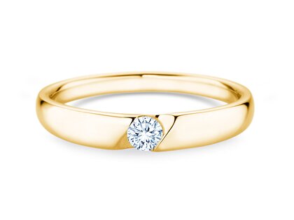 Verlobungsring Italic Petite in Gelbgold