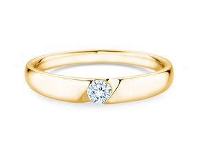 Verlobungsring Italic Petite in Gelbgold