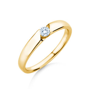 Verlobungsring Italic Petite in Gelbgold