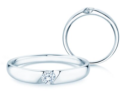 Verlobungsring Italic Petite in Silber