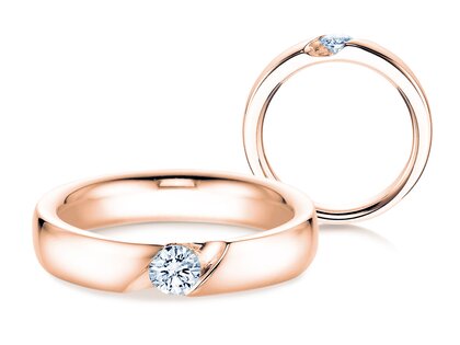 Verlobungsring Italic in Roségold