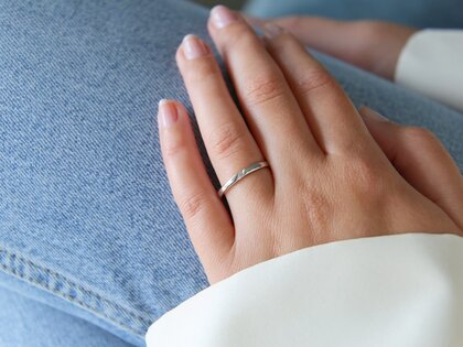 Verlobungsring Italic in Silber 925/- mit Diamant 0,03ct G/SI