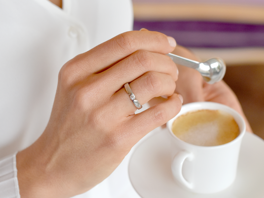 Verlobungsring Italic in Silber 925/- mit Labordiamant 0,15ct