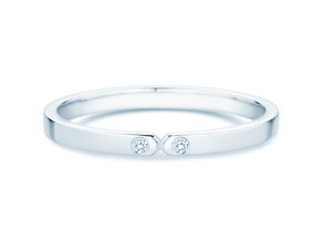 Verlobungsring Serenity Diamond in 9K Weißgold mit Diamanten 0,02ct G/SI