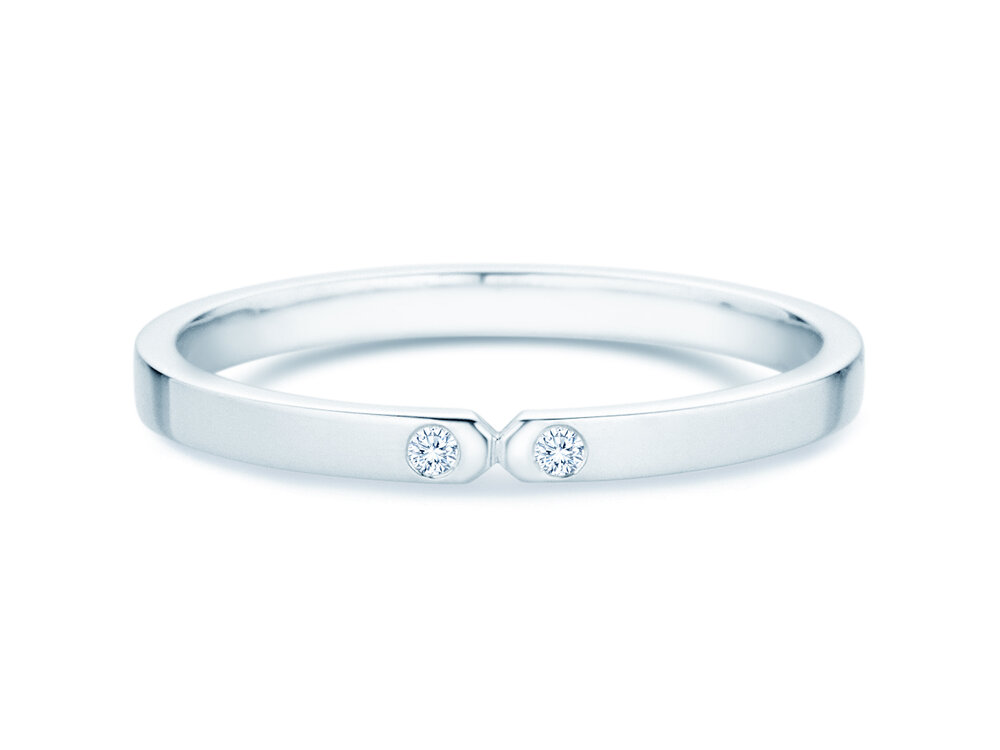 Verlobungsring Serenity Diamond in Platin 950/- mit Diamanten 0,02ct G/SI