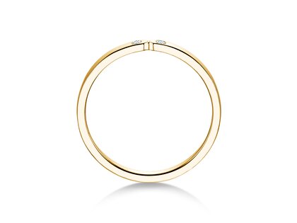 Verlobungsring Serenity Diamond in 9K Gelbgold mit Diamanten 0,02ct G/SI
