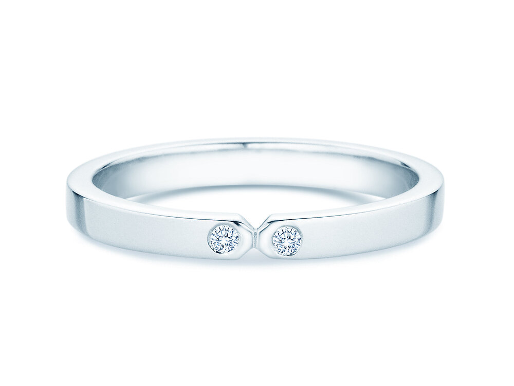 Verlobungsring Serenity Diamond in Platin 950/- mit Diamanten 0,03ct G/SI