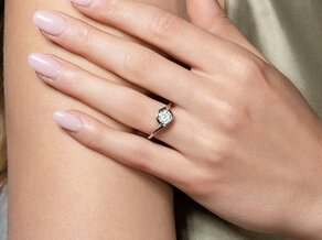 Verlobungsring Touch in 9K Weißgold mit Diamant 1,00ct H/SI