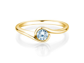 Verlobungsring Touch in 14K Gelbgold mit Labordiamant 0,50ct E/VS