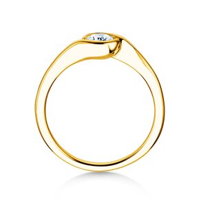 Verlobungsring Touch in 14K Gelbgold mit Labordiamant 0,50ct E/VS