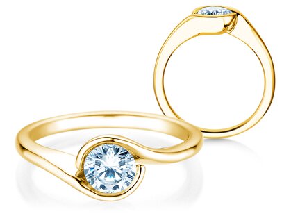 Verlobungsring Touch in 9K Gelbgold mit Diamant 0,75ct G/SI