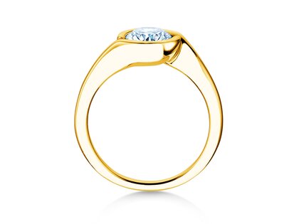 Verlobungsring Touch in 9K Gelbgold mit Diamant 1,00ct H/SI