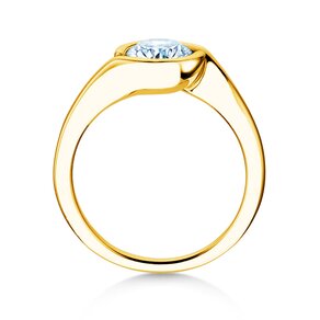 Verlobungsring Touch in 9K Gelbgold mit Diamant 1,00ct H/SI