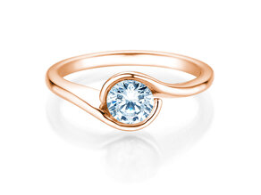 Verlobungsring Touch in 9K Roségold mit Diamant 0,75ct G/SI