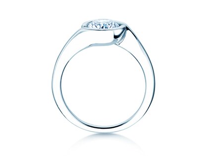 Verlobungsring Touch in 9K Weißgold mit Diamant 1,00ct H/SI