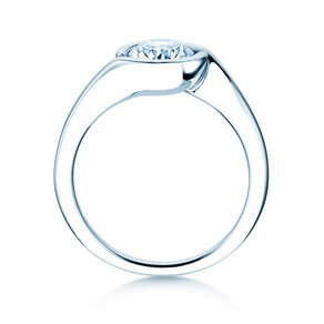 Verlobungsring Touch in 9K Weißgold mit Diamant 1,00ct H/SI