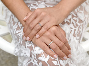 Verlobungsring Twist in Silber 925/- mit Diamant 0,05ct H/SI