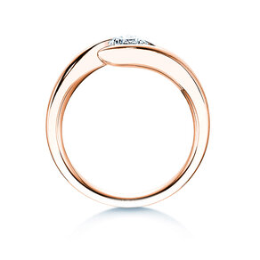 Verlobungsring Twist in 18K Roségold mit Diamant 0,50ct G/SI