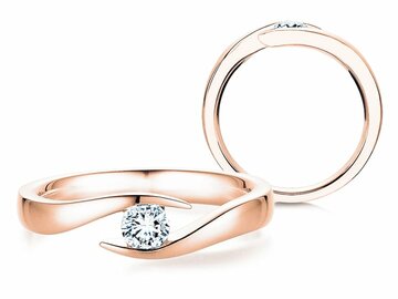 Verlobungsring Twist in Roségold