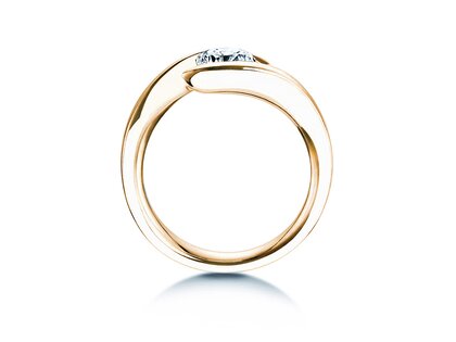 Verlobungsring Twist in 14K Gelbgold mit Diamant 1,00ct H/SI